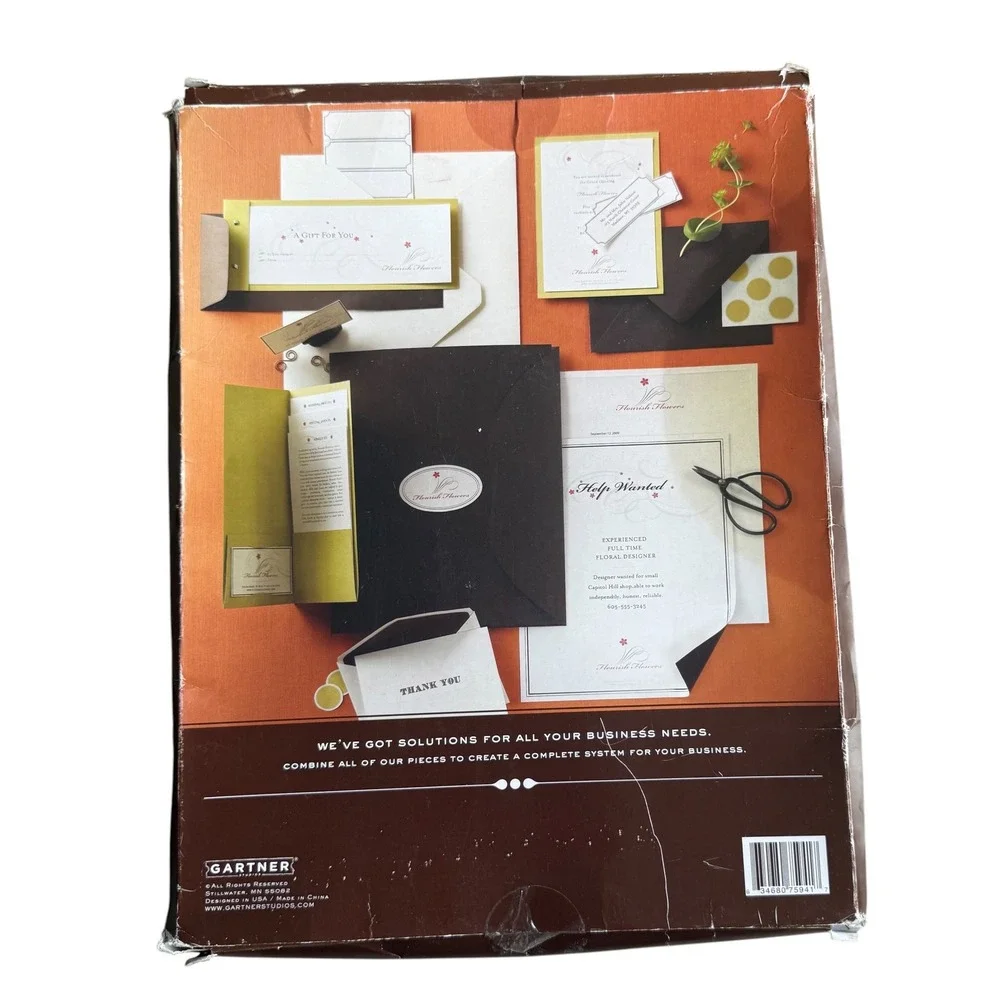 Gartner Studios Business Kit Customizable Marketing Solutions 20 Packets Brown